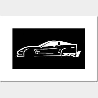 White C6 Zr1 Posters and Art